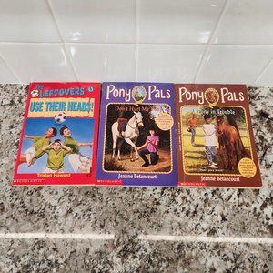 3 books for early readers - Pony Pals #3 and #10 and The Leftovers #3
